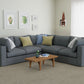 Bennet Pewter Grey 5 Seat L Shape Sectional