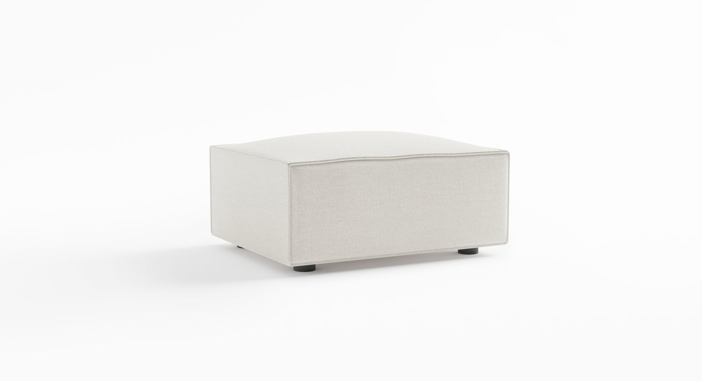 Cascade Soft Cream Ottoman