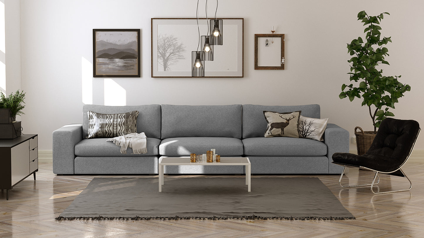 Titan Silver Grey Sofa