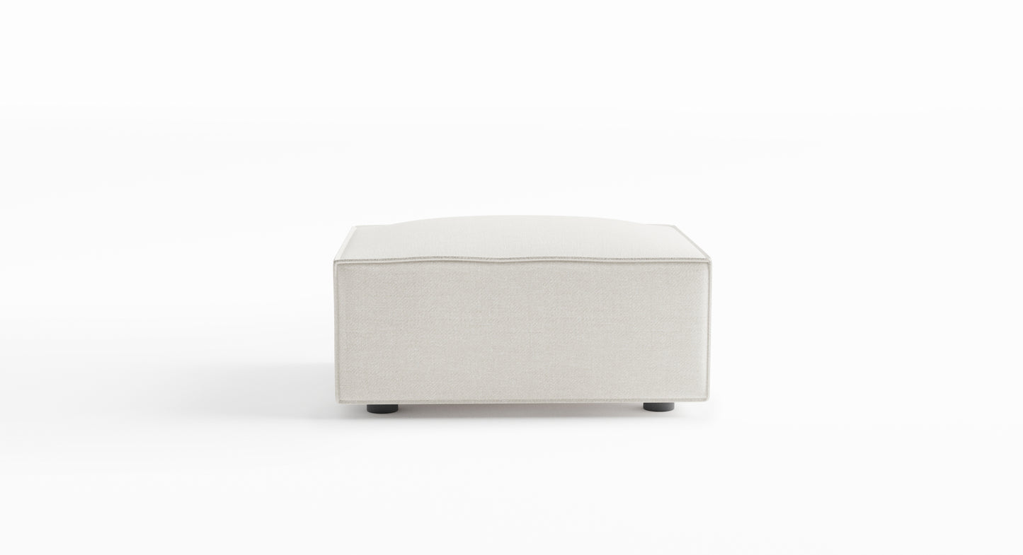 Cascade Soft Cream Ottoman