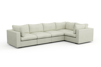 Bennet Pearl Cream 5 Seat Corner Sectional