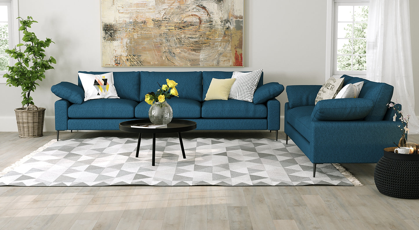 Slate Midnight Blue Sofa & Loveseat