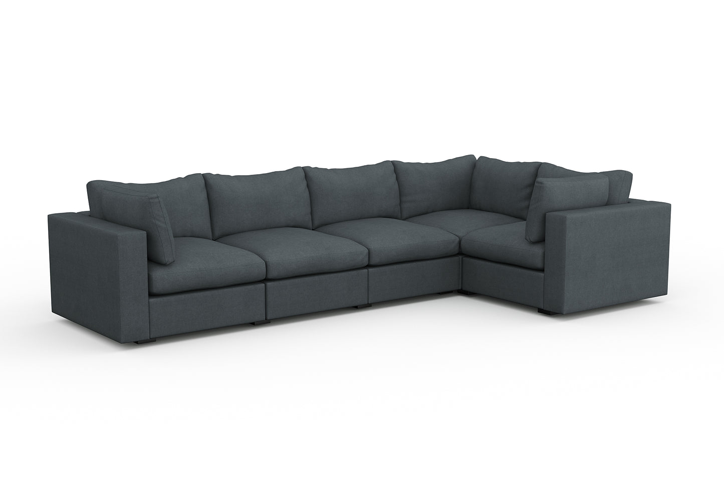 Bennet Pewter Grey 5 Seat Corner Sectional