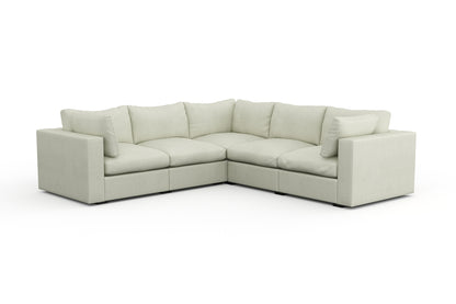 Bennet Pearl Cream 5 Seat L Shape Sectional