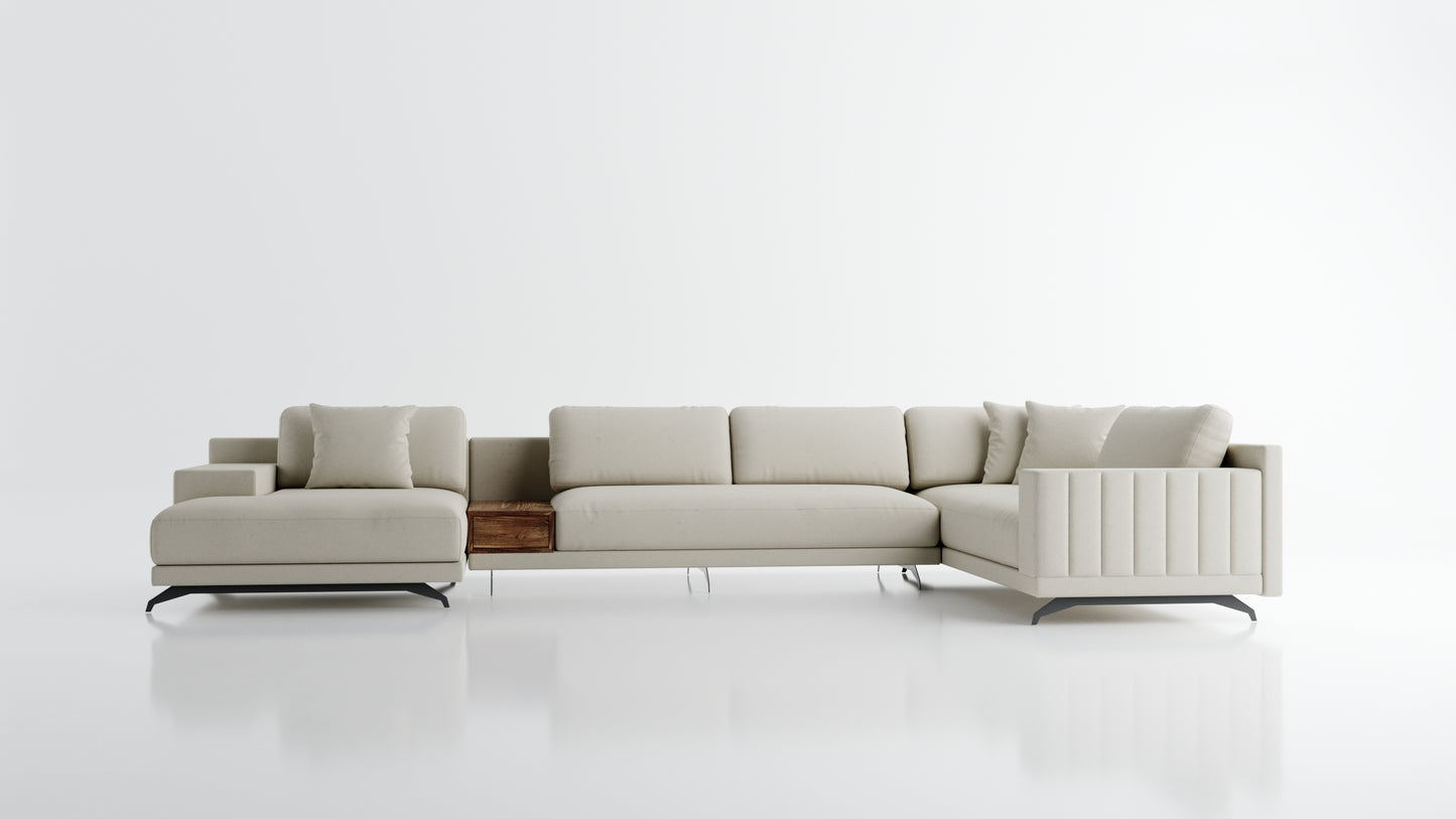 Elite Comfort Cream Sectional