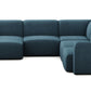 Luna Blue Left Chaise Sectional