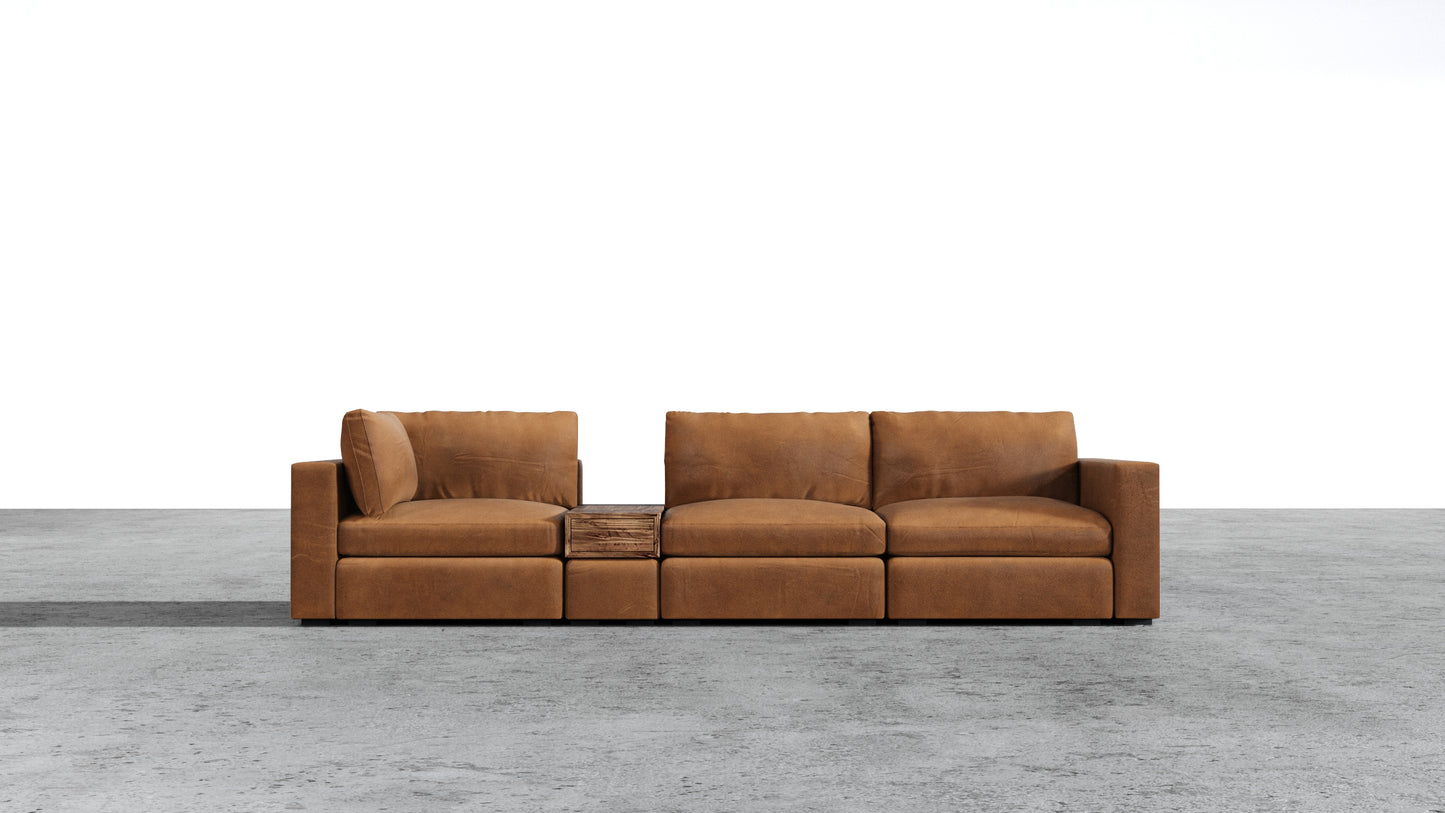 Canapé d'angle sectionnel Bennet 7 places