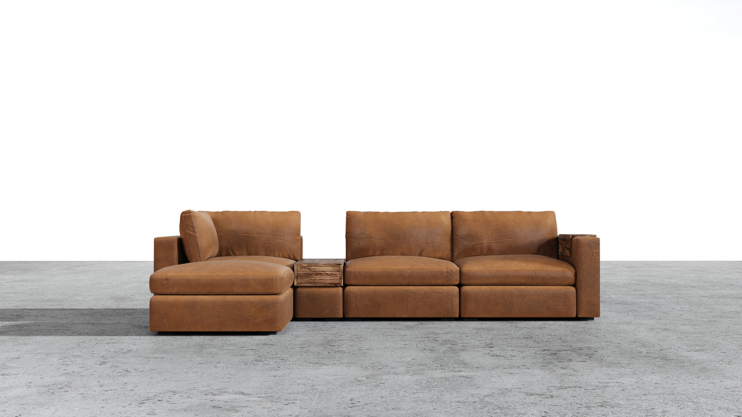 Canapé d'angle sectionnel Bennet 7 places