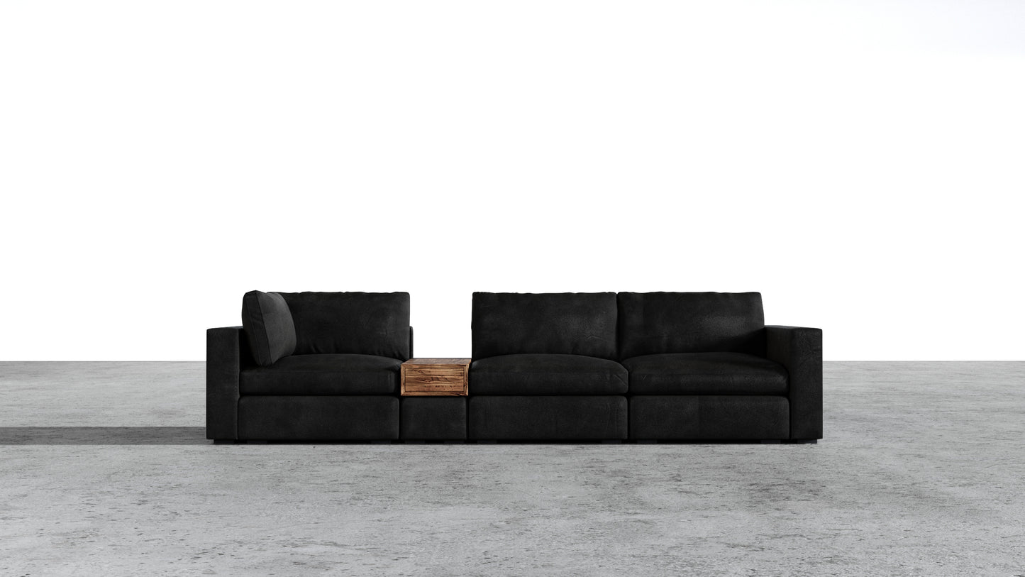 Canapé d'angle sectionnel Bennet 7 places