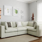 Bennet Pearl Cream 4 Seat Corner Sectional