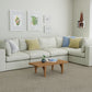 Bennet Amber Beige 5 Seat Corner Sectional