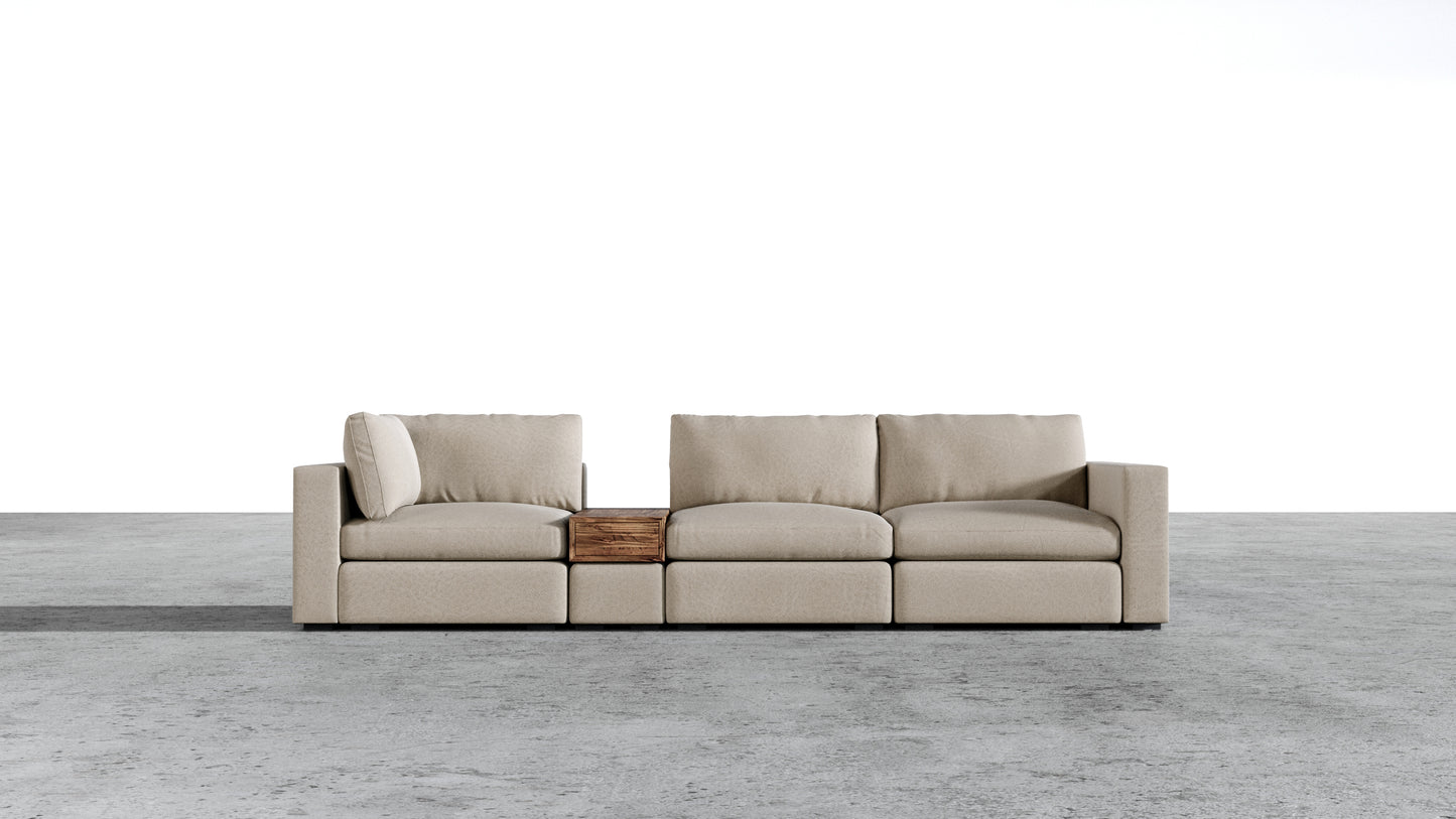 Canapé d'angle sectionnel Bennet 7 places