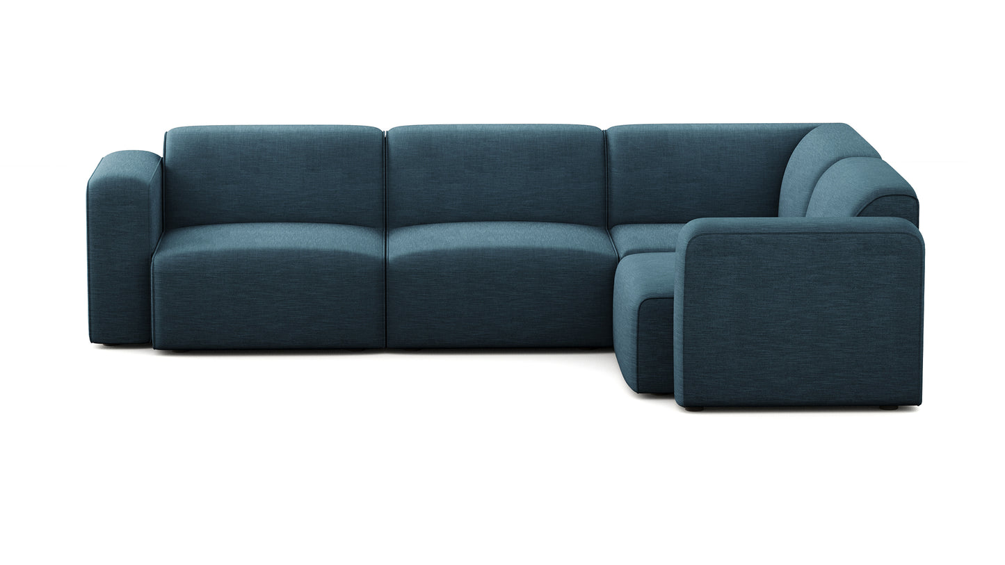 Luna Blue Right Sectional