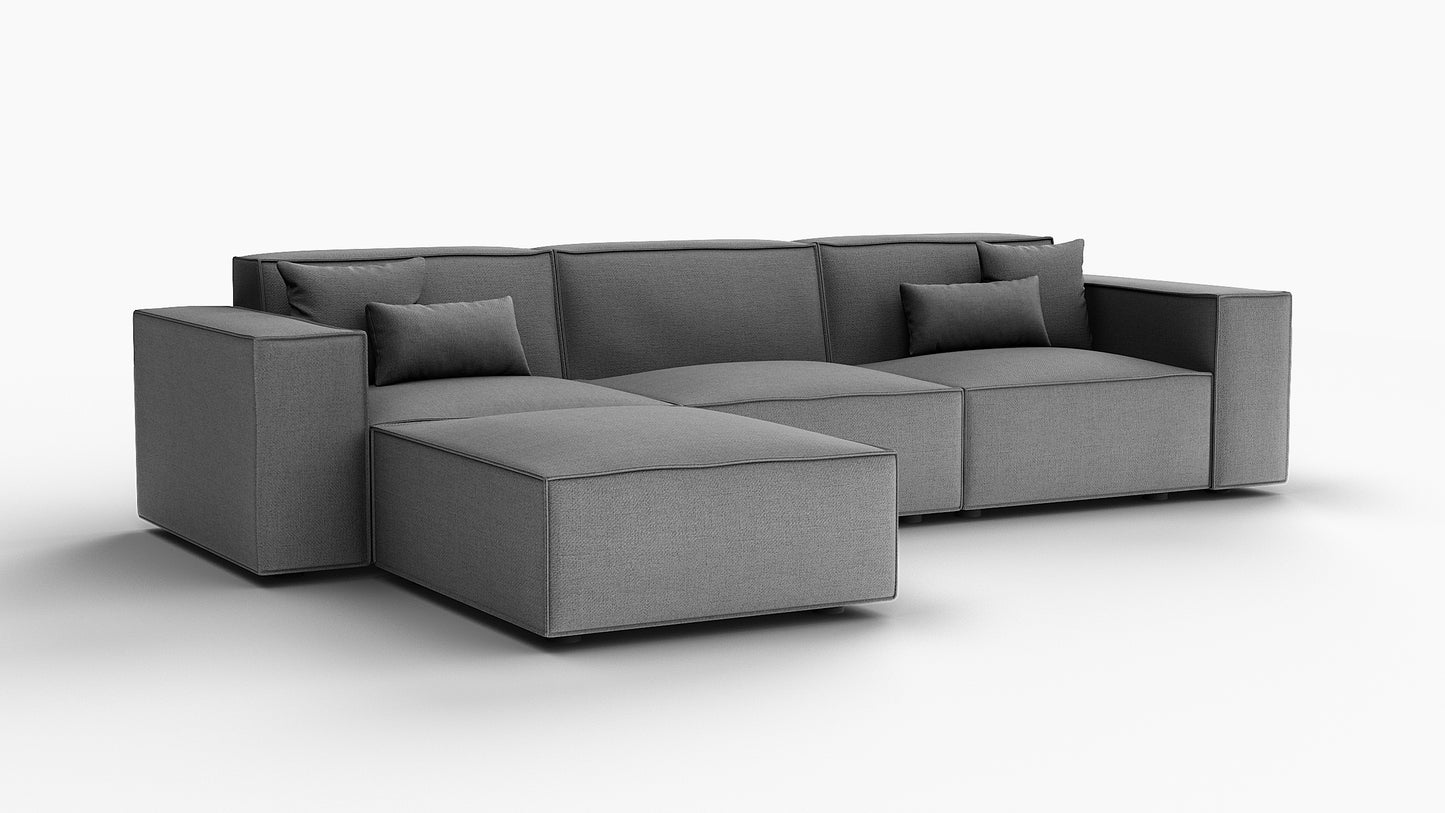 Cascade Pewter Grey Sectional