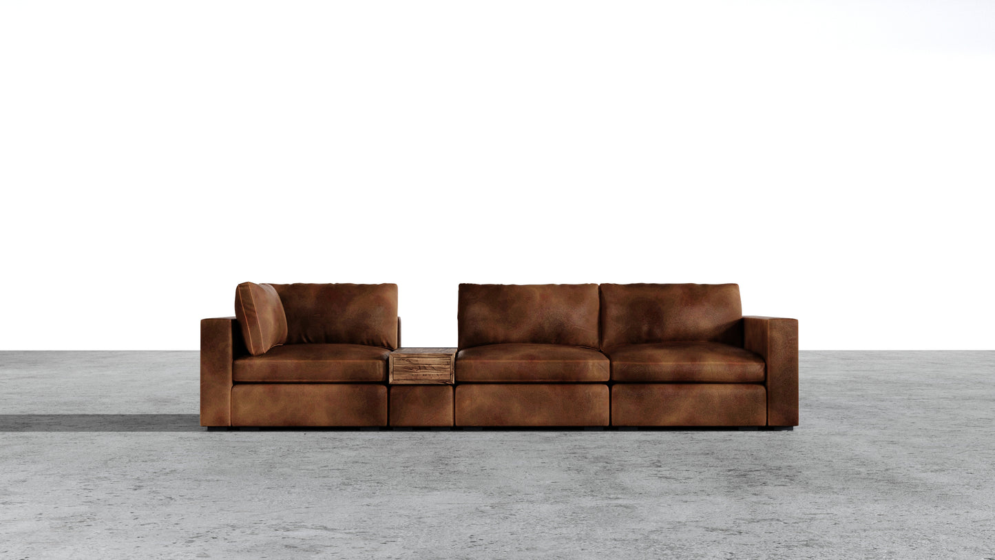 Canapé d'angle sectionnel Bennet 7 places