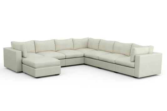 Bennet Pearl Cream 7 Seat Corner Sectional