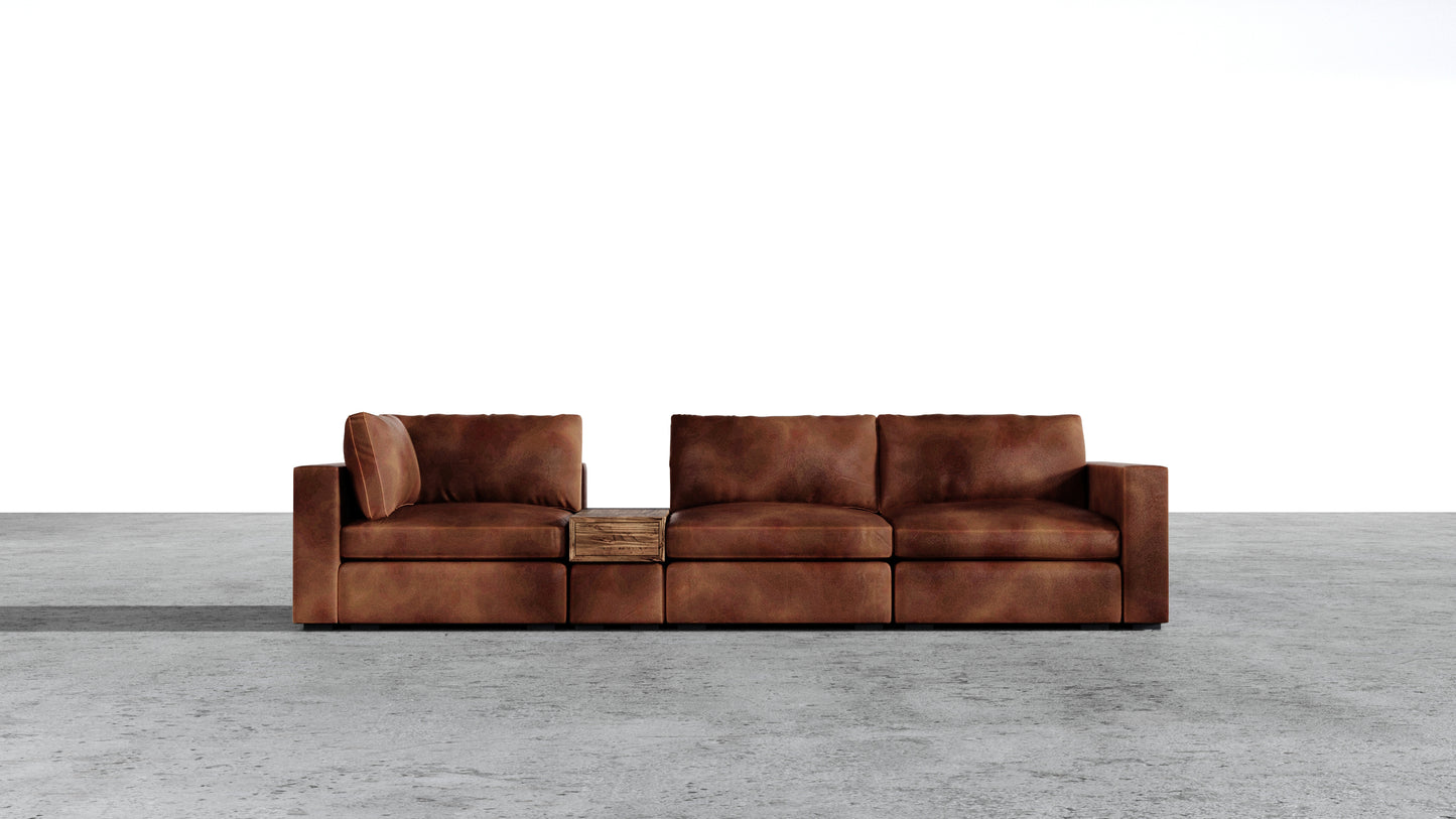 Canapé d'angle sectionnel Bennet 7 places