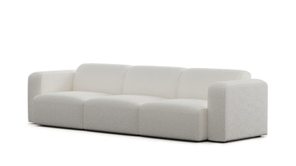 Luna Boucle White Sofa