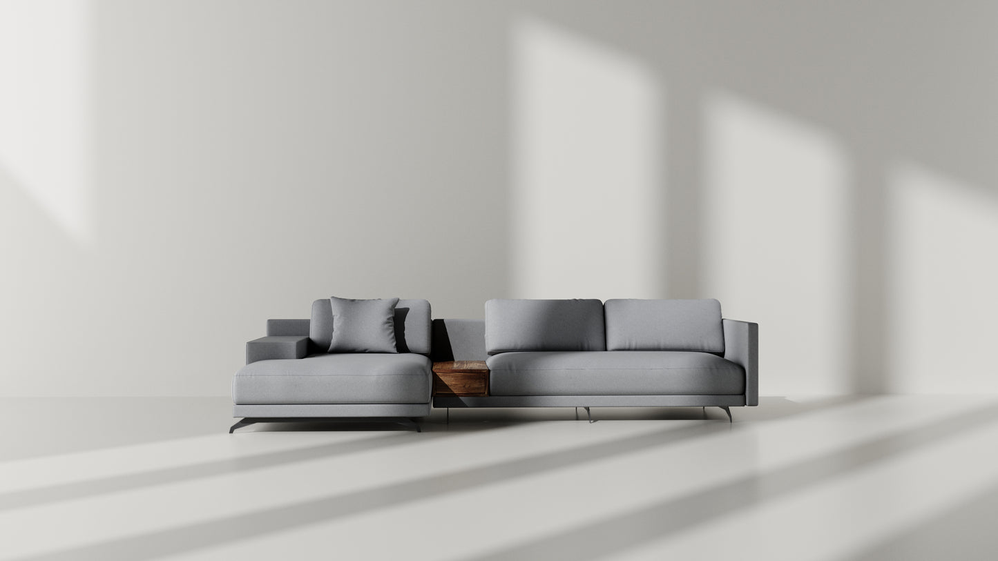 Elite Comfort Grey Sectional