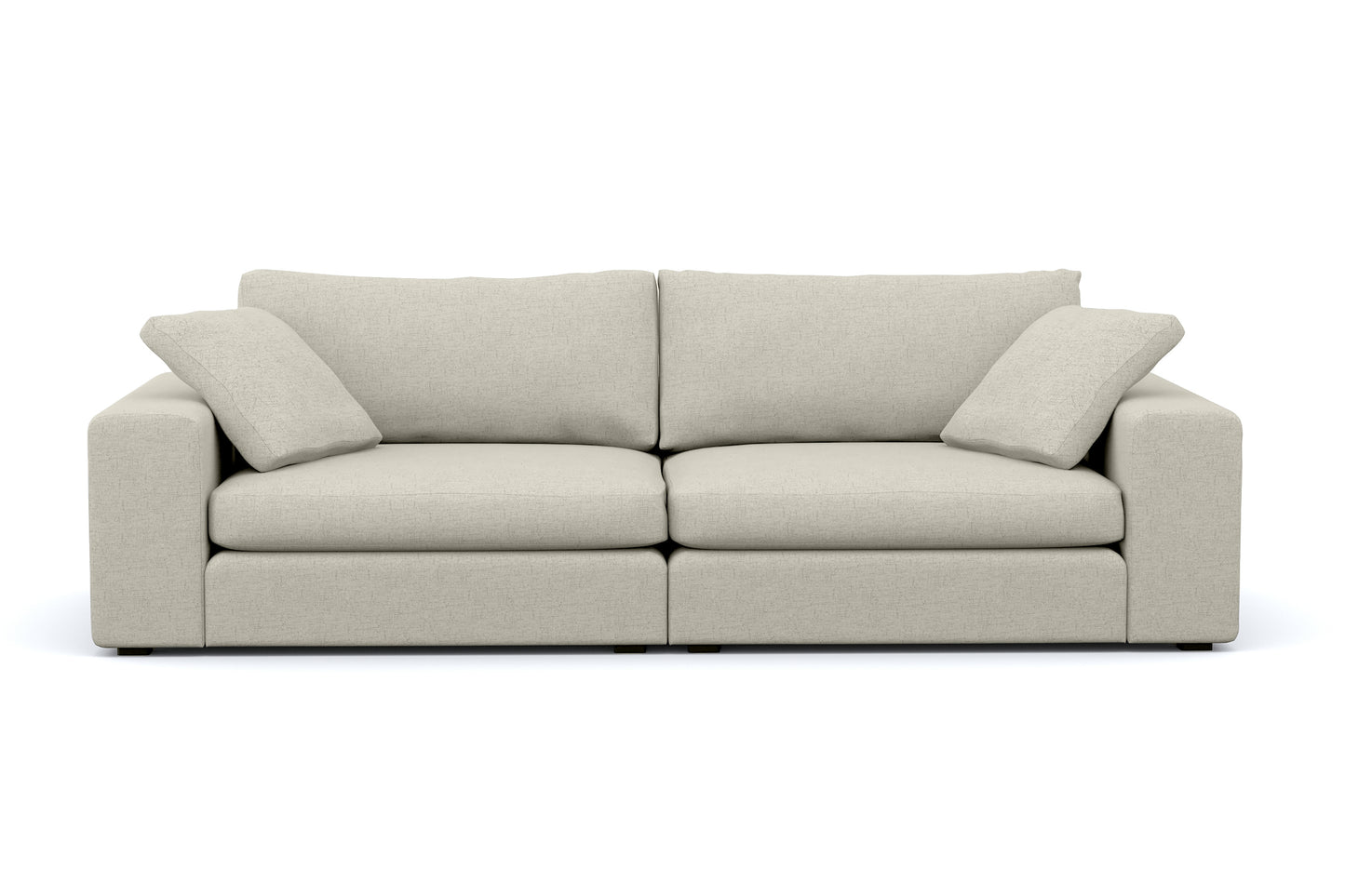 Titan Libby Grey 80" Sofa & Ottoman