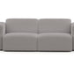 Luna Boucle White Loveseat