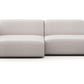 Luna Boucle White Curve Loveseat