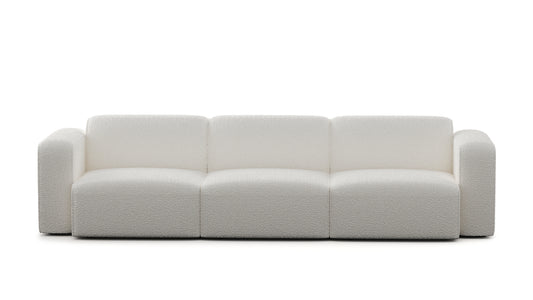 Luna Boucle White Sofa