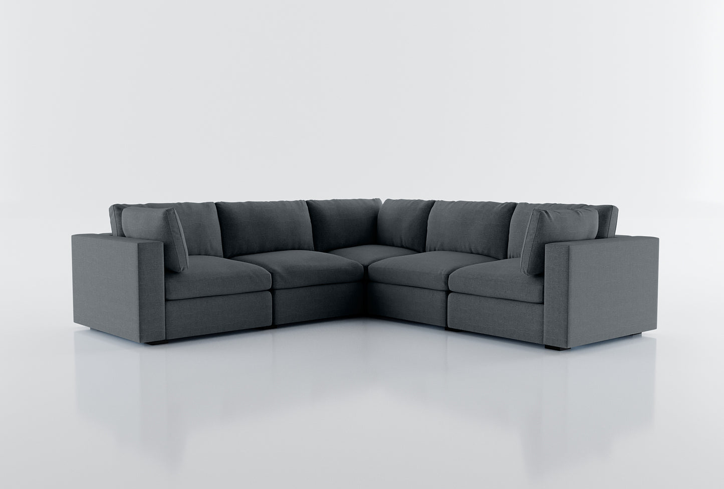 Bennet Pearl Cream 5 Seat L Shape Sectional