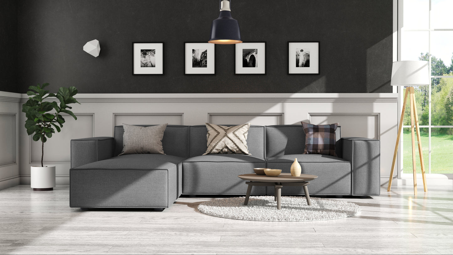 Cascade Pewter Grey Sectional