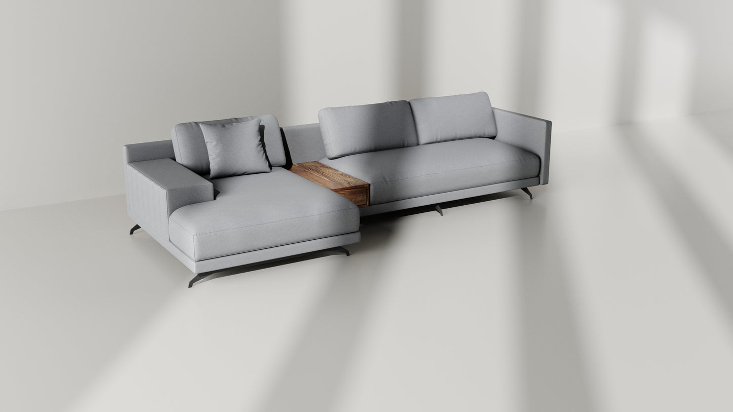 Elite Comfort Grey Sectional