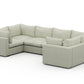 Bennet Pearl Cream 6 Seater U Shape