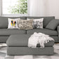 Titan Libby Grey Ottoman