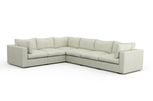 Bennet Pearl Cream 6 Seat Corner Sectional