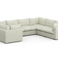 Bennet Pearl Cream 7 Seater U Shape