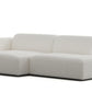 Luna Boucle White Curve Loveseat