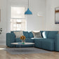 Luna Blue Left Sectional