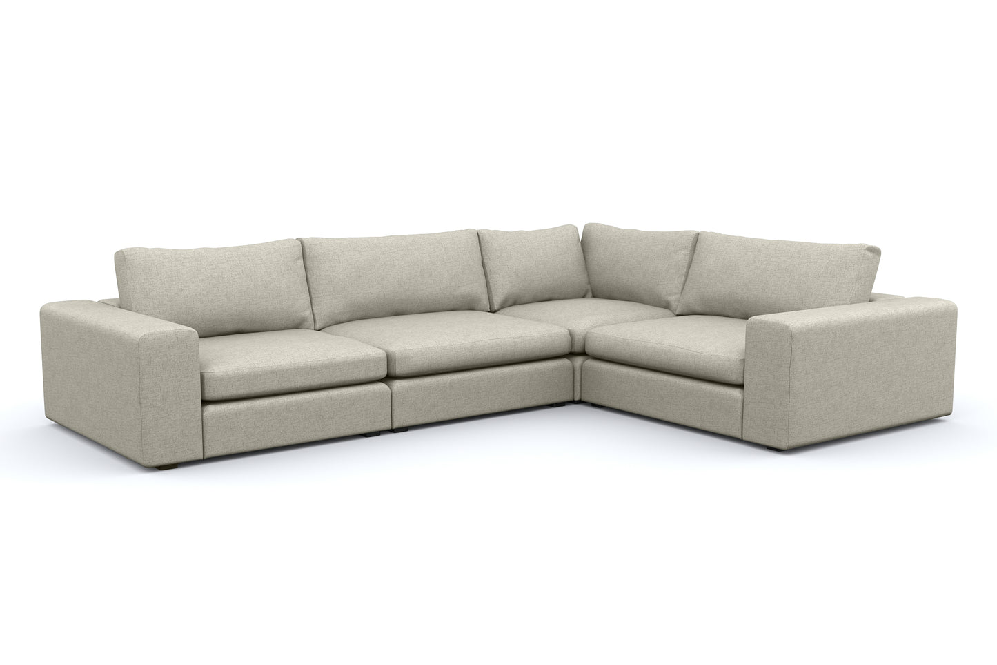 Titan Libby Grey 4 Seat Corner Sectional