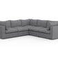 Bennet Pewter Grey 5 Seat L Shape Sectional