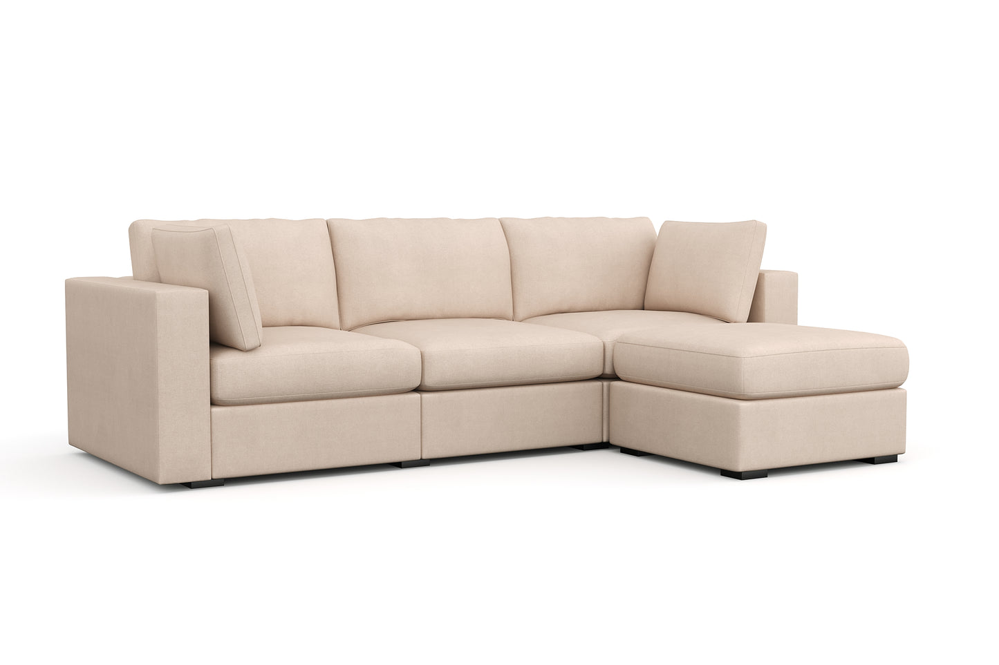 Bennet Amber Beige Sofa & Ottoman