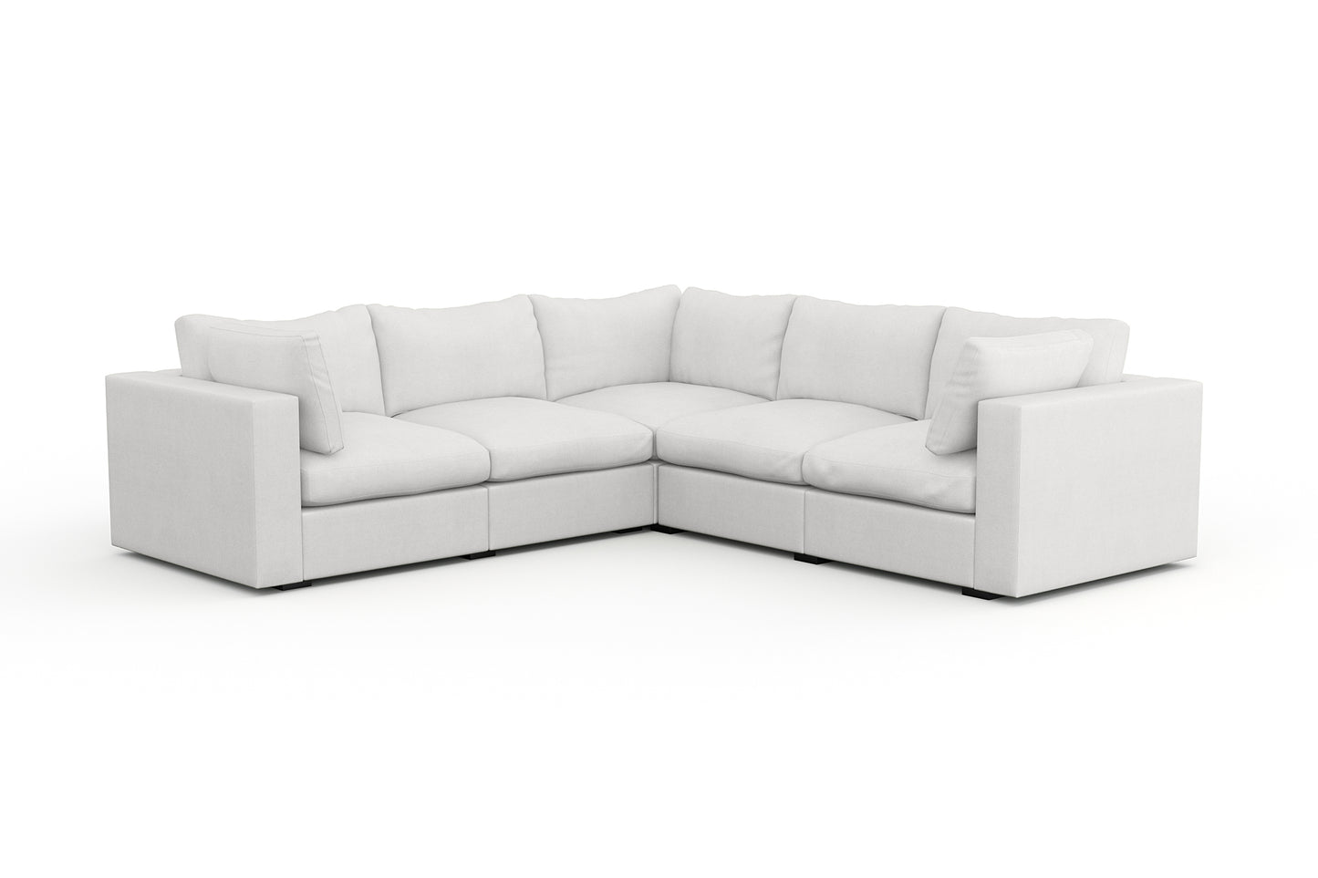 Bennet Pewter Grey 5 Seat L Shape Sectional