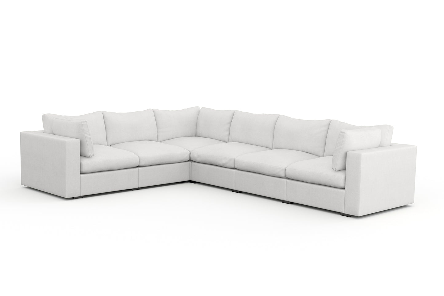 Bennet Amber Beige 6 Seat Corner Sectional