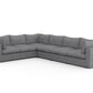 Bennet Pewter Grey 6 Seat Corner Sectional