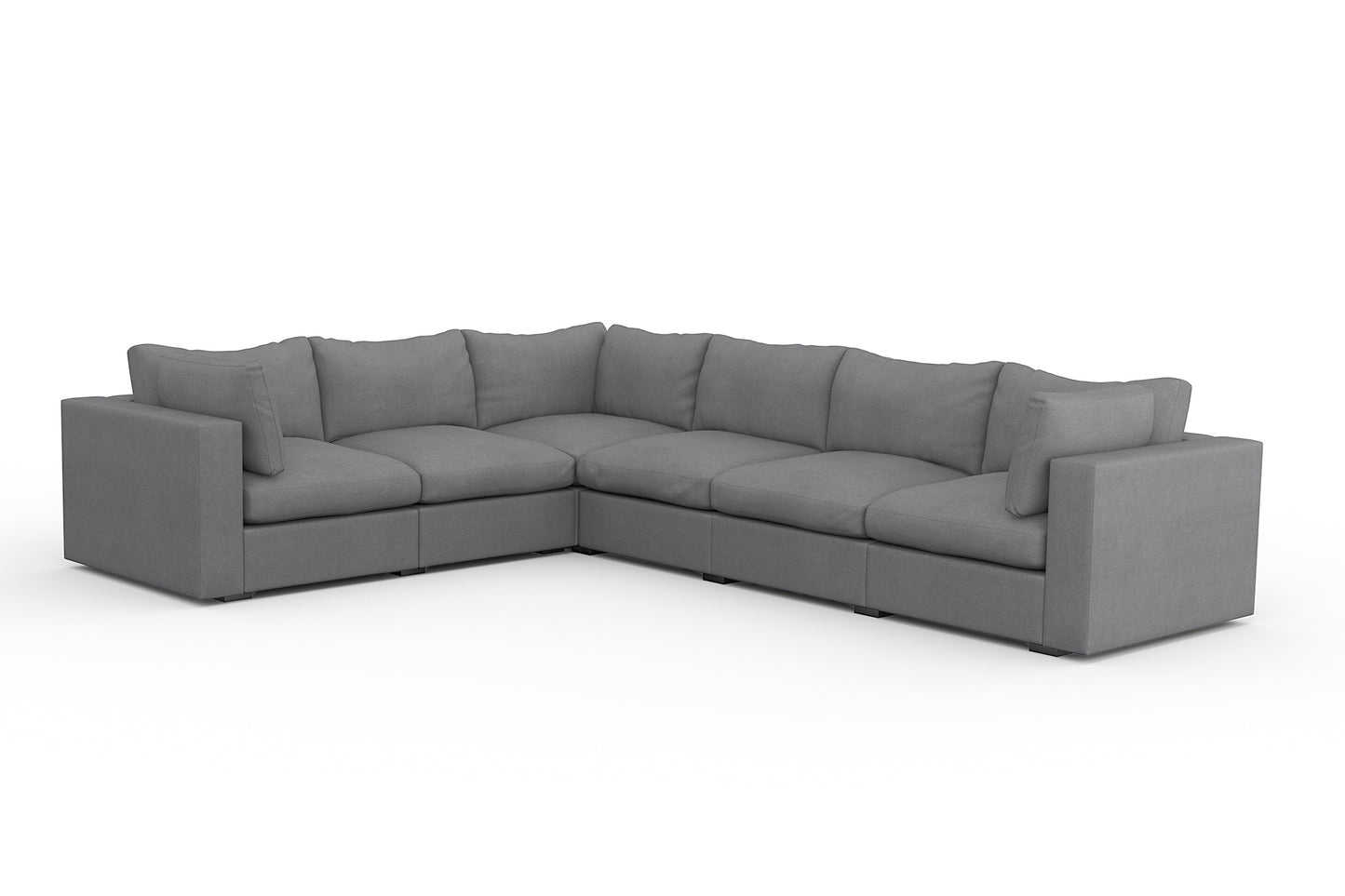 Bennet Amber Beige 6 Seat Corner Sectional