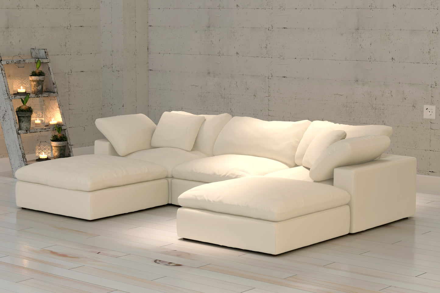 Cloud Paradise Sofa Double Ottoman