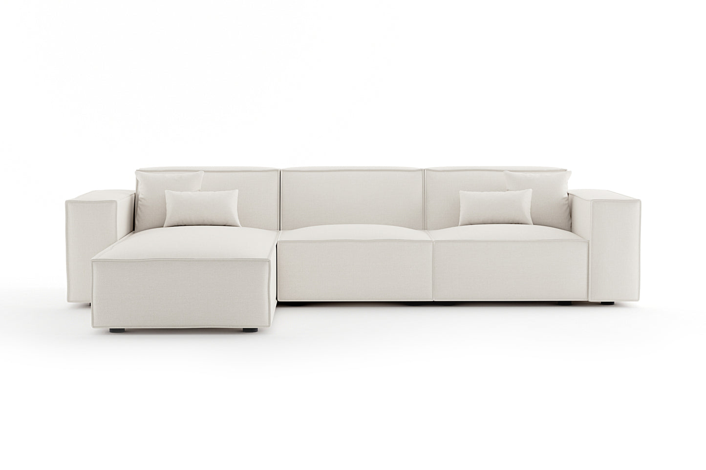 Cascade Pewter Grey Chaise Sectional