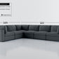 Bennet Pewter Grey 6 Seat Corner Sectional