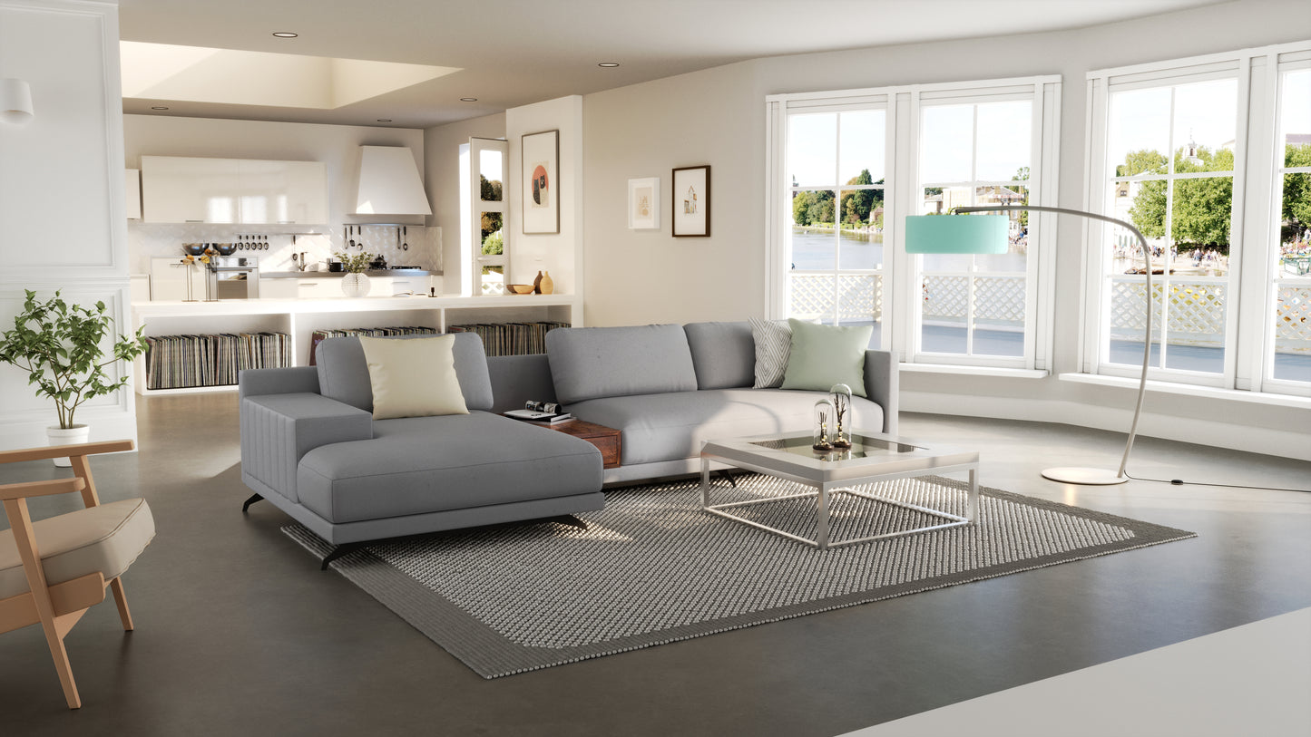 Elite Comfort Grey Sectional