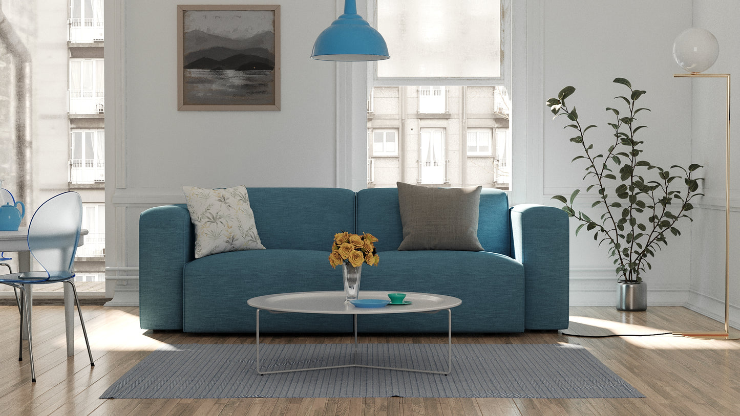 Luna Blue Loveseat