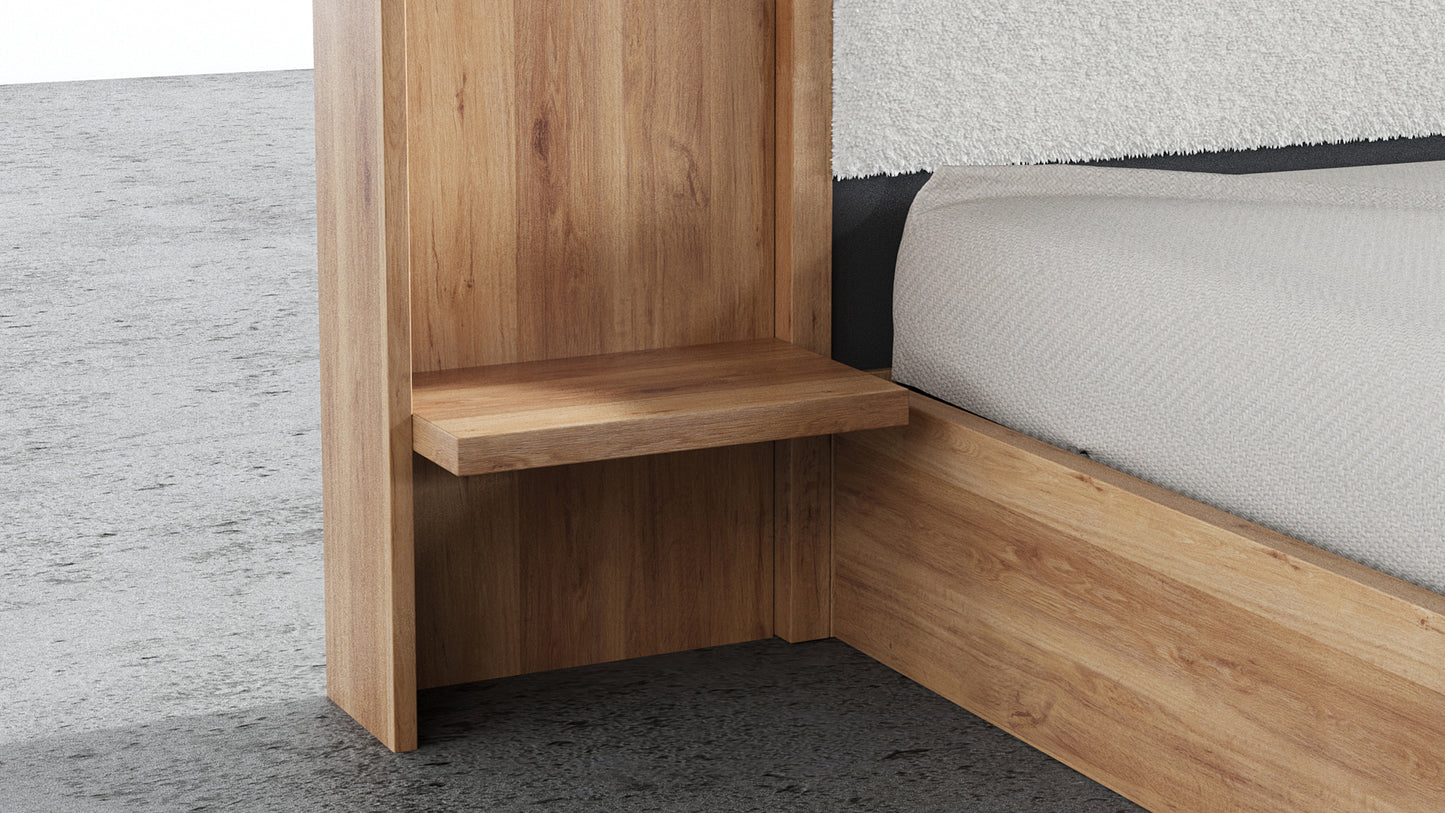 Aspen Bed With Upholstered Back
