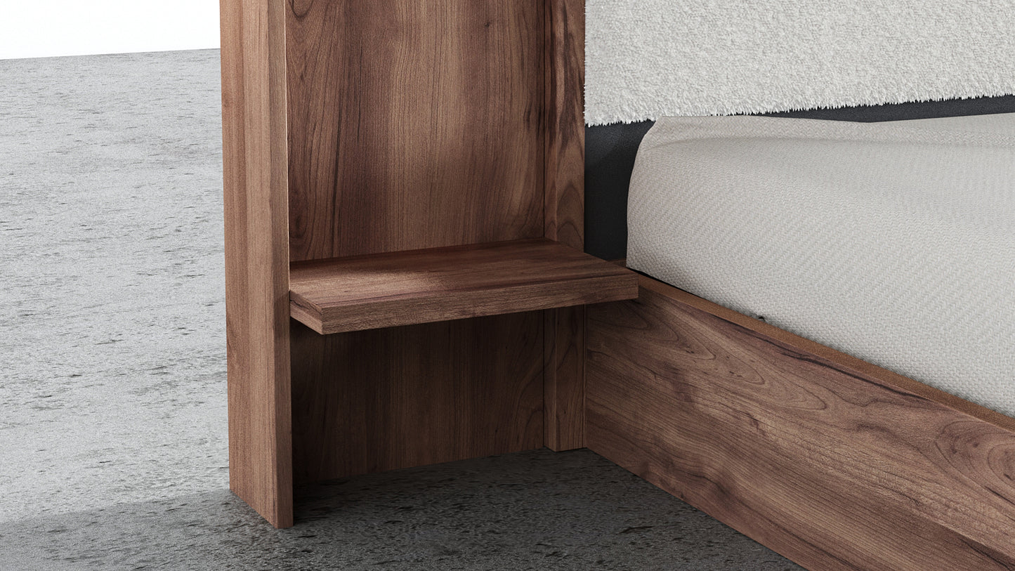 Aspen Bed With Upholstered Back